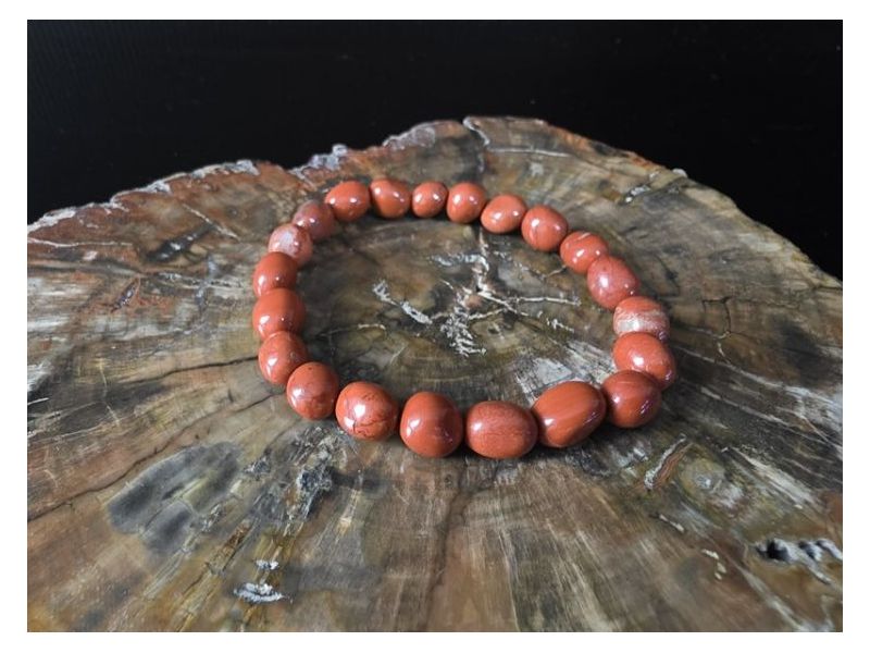 JASPIS-CRVENI-Narukvica (elastična) 8-9 mm Cijena Akcija