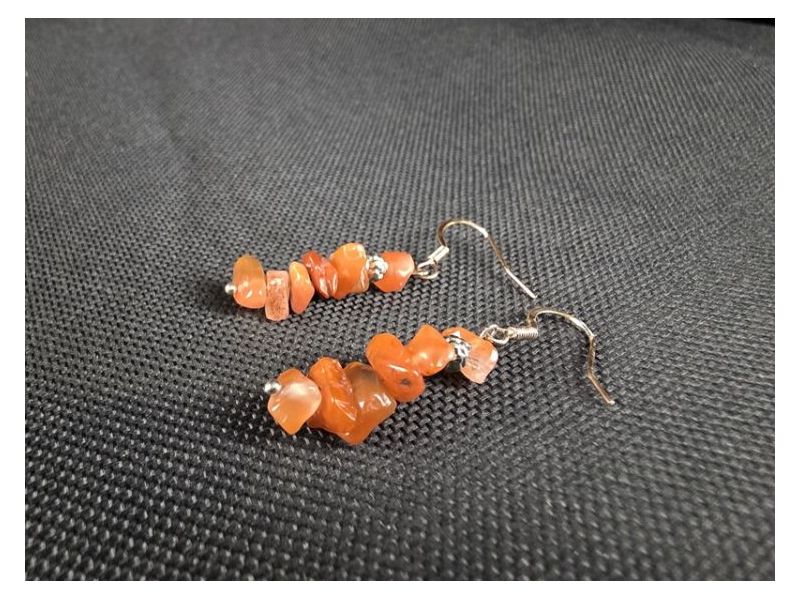 KARNEOL-Viseće naušnice (4 cm) Cijena Akcija