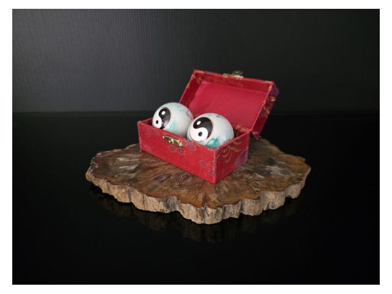 KINESKE KUGLICE-YIN YANG-Bijelo zelene (4 cm) Cijena Akcija