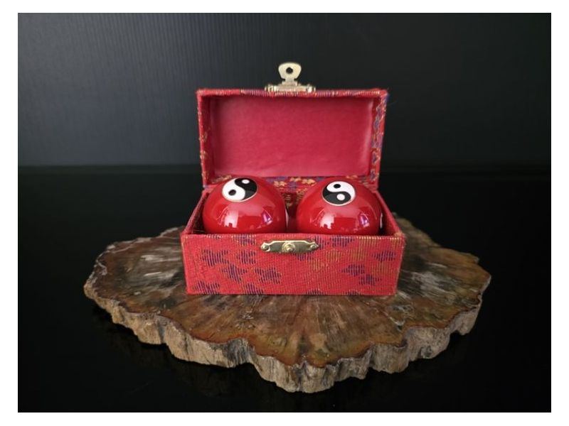 KINESKE KUGLICE-YIN YANG-Crvene (4 cm) Cijena Akcija