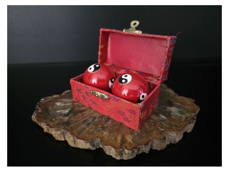 KINESKE KUGLICE-YIN YANG-Crvene (4 cm) Cijena Akcija