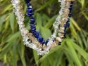 KOMBINIRANA OGRLICA-Gorski kristal, rutil kvarc, lapis lazuli Cijena