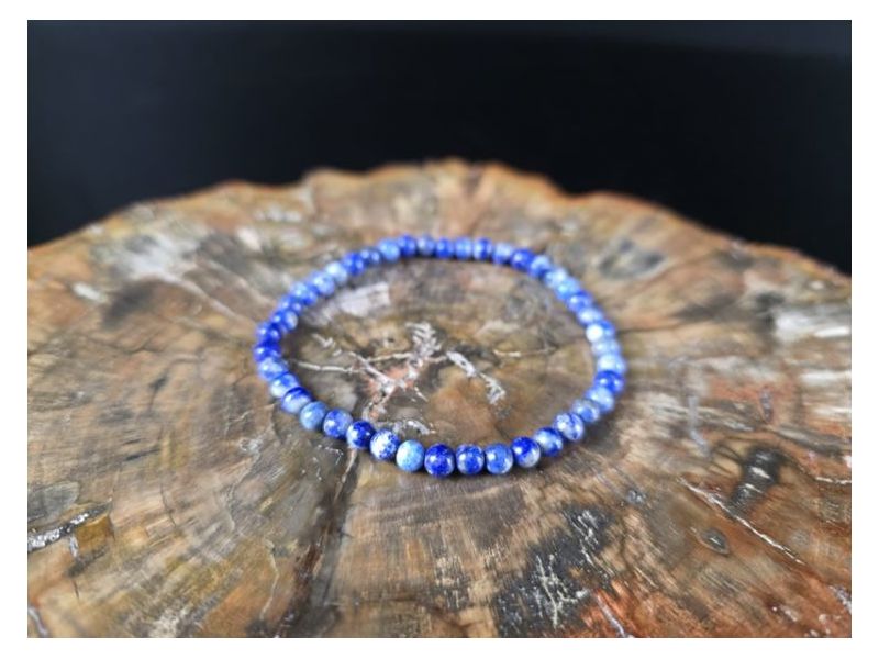 LAPIS LAZULI-Narukvica (elastična) 4 mm Cijena Akcija