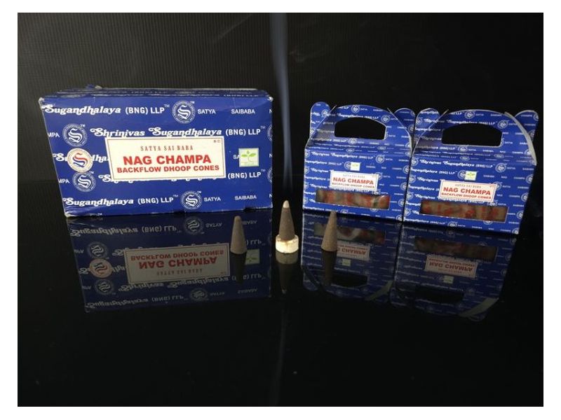 MIRISNI ČUNJIĆI-SATYA-Nag Champa (s povratnim dimnim tokom) Cijena Akcija