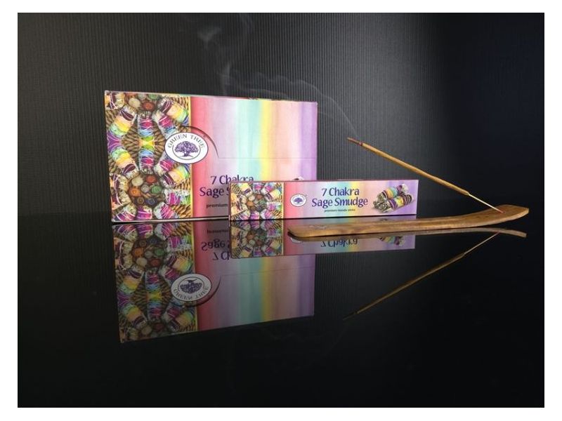 MIRISNI ŠTAPIĆI-GREEN TREE-7 Chakra Sage Smudge Cijena Akcija