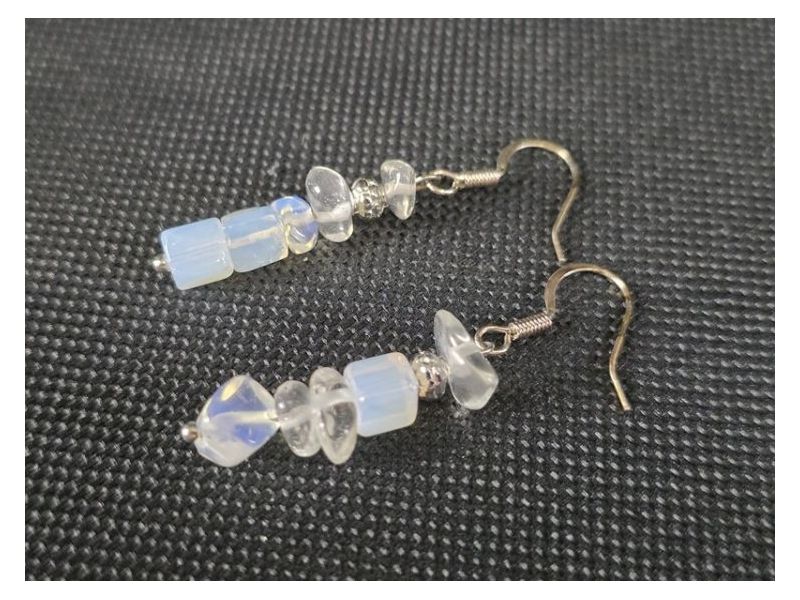 OPAL-STAKLO-Opalit-Viseće naušnice (4 cm) Cijena Akcija