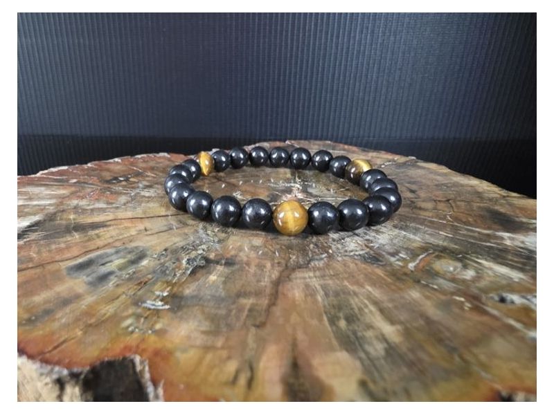 ŠUNGIT/TRI TIGROVA OKA-Narukvica (elastična) 8 mm Cijena Akcija