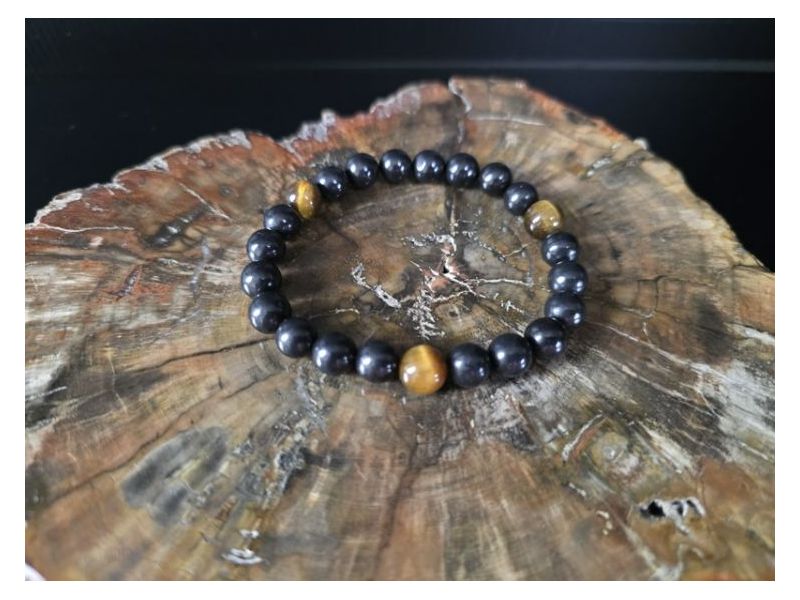 ŠUNGIT/TRI TIGROVA OKA-Narukvica (elastična) 8 mm Cijena Akcija