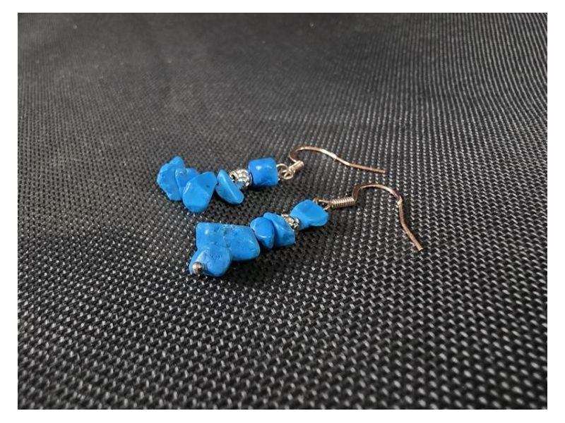 TIRKIZ-Viseće naušnice (4 cm) Cijena Akcija