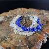 KOMBINIRANA NARUKVICA-Gorski kristal, rutil kvarc, lapis lazuli