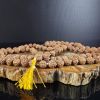 RUDRAKŠA-JAPA MALA-Ogrlica (s ukrasnom torbicom) (0,8 cm)